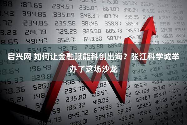 启兴网 如何让金融赋能科创出海？张江科学城举办了这场沙龙
